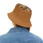 Bucket Hat — Brown Safari Print Casual Sun Hat