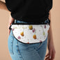 Cherry Blossom Fanny Pack — Floral Fruit Print Waist Bag