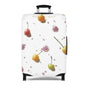 Cherry Splash Luggage Cover — Floral Fruit Travel Protector