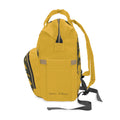 Floral Yellow Diaper Backpack — Multifunctional Baby Backpack with Daisy Print
