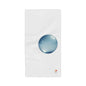 Blue Water Droplet Beach Towel — Minimal Ocean Bubble Design