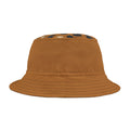 Bucket Hat — Brown Safari Print Casual Sun Hat